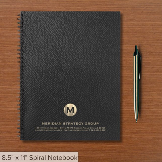 Cuaderno Elegante portátil para empresas monográficas (Subido por el creador)