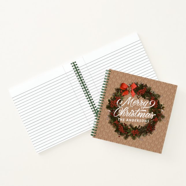 Cuaderno Elegante portátil para Navidades personalizados (Interior)