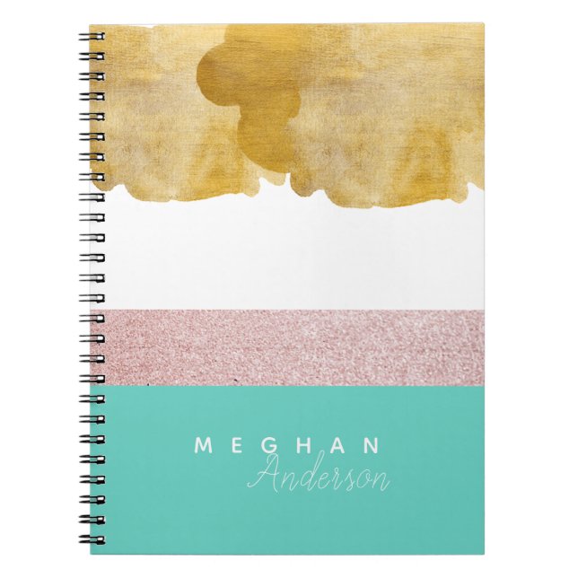 Cuaderno Elegante ⎥ portátil personalizado (Frente)