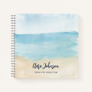 Cuaderno Elegante profesora de arte moderno de color naranj