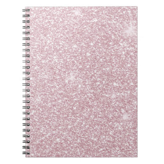 Cuaderno Elegante purpurina de chicas chaval rosa abstracto