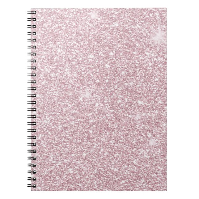 Cuaderno Elegante purpurina de chicas chaval rosa abstracto (Frente)