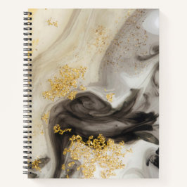 Cuaderno Elegante Purpurina dorado Marble Moda moderna