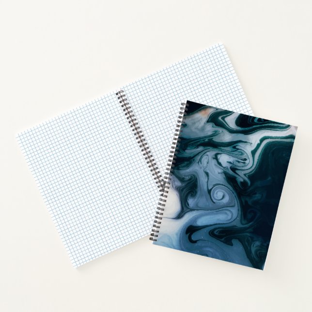 Cuaderno Elegante Purpurina dorado Marble Moda moderna Note (Interior)