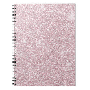 Cuaderno Elegante purpurina negro, abstracto y moderno