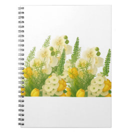 Cuaderno Elegante ramo floral de primavera
