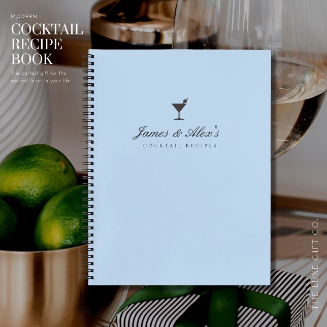 Cuaderno Elegante Receta de cóctel en blanco con regalo de  (Subido por el creador)