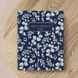 Cuaderno Elegante receta de eucalipto Navy y Sage