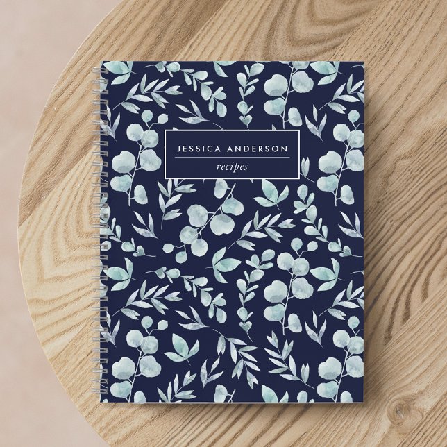 Cuaderno Elegante receta de eucalipto Navy y Sage (Subido por el creador)