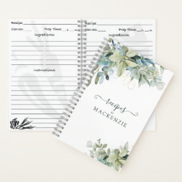 Cuaderno Elegante receta de Eucalyptus para la vegetación b