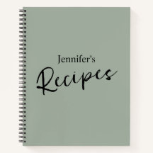 Elegante receta verde salado Minimalista