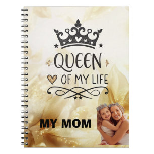 Cuaderno Elegante Reina de mi Vida - mi mamá