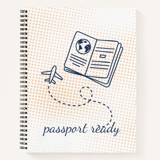 Cuaderno elegante retro lindo | pasaporte  (Anverso)