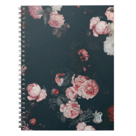 Cuaderno Elegante Ricos Modas Ricas Florales Roses Rosa