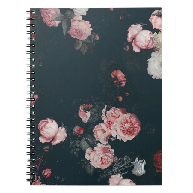 Cuaderno Elegante Ricos Modas Ricas Florales Roses Rosa (Frente)