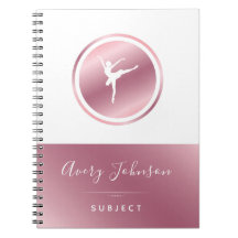 Elegante Rosa bailarina de oro y ballet blanco Gir