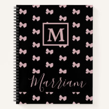 Elegante rosa y negro personalizado