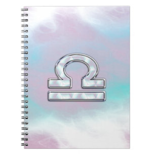 Cuaderno Elegante Rótulo Libra Zodiac Madre del Estilo de l