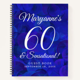 Cuaderno Elegante Royal Blue 60 y cumpleaños sensacional