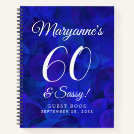 Cuaderno Elegante Royal Blue 60 y elegante fiesta de cumple