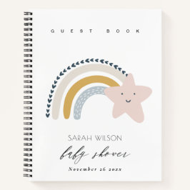 CUADERNO ELEGANTE RUBOR RAINBOW STAR BABY SHOWER