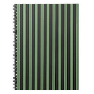 Cuaderno Elegante Sabor de Oliva Vintage Verde Negro 3D Str