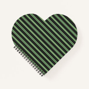 Cuaderno Elegante Sabor de Oliva Vintage Verde Negro 3D Str