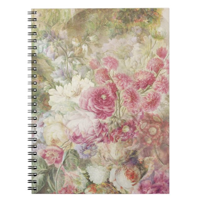 Cuaderno Elegante Shabby Chic Vintage Floral (Frente)