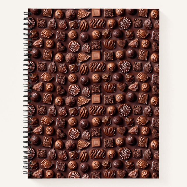 Cuaderno Elegante Simple Moderno Con Estilo Chocolate de Mo (Anverso)