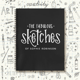 Cuaderno Elegante Sketchbook blanco negro