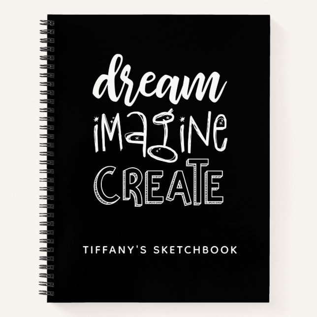 Cuaderno Elegante Sketchbook blanco negro (Anverso)