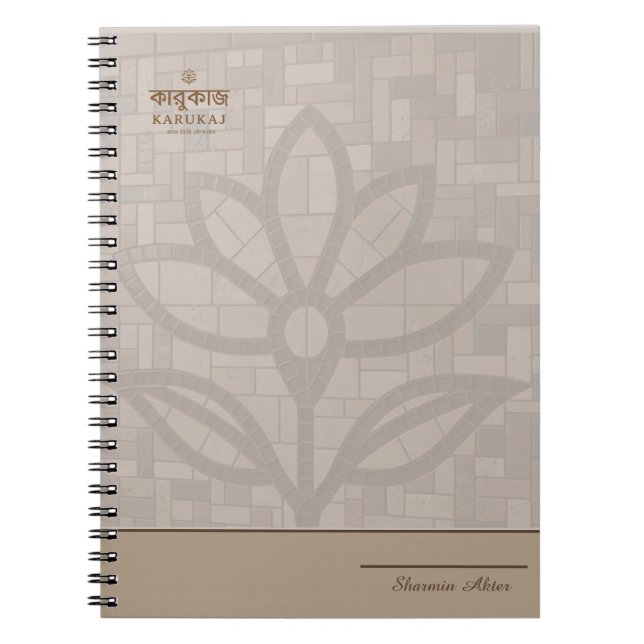 Cuaderno Elegante Smiple rosa rubor   (Frente)