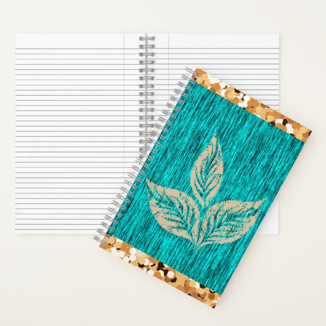 Cuaderno Elegante Teal de Moda   (Interior)