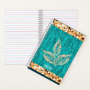 Cuaderno Elegante Teal de Moda