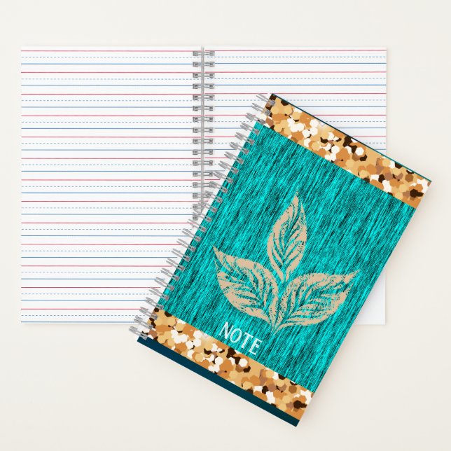 Cuaderno Elegante Teal de Moda  (Interior)