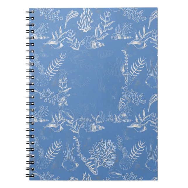 Cuaderno Elegante toile azul oceánico (Frente)