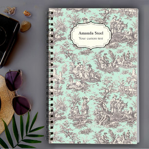 Cuaderno Elegante toile vintage de jouy