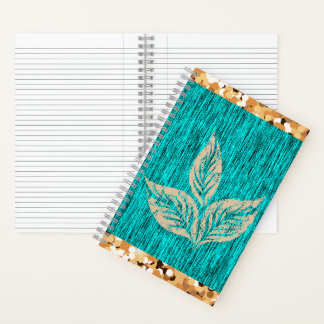 Cuaderno Elegante Verde azulado de moda