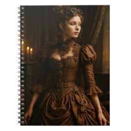 Cuaderno Elegante victoriana Steampunk en Brown