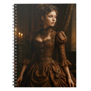 Cuaderno Elegante victoriana Steampunk en Brown