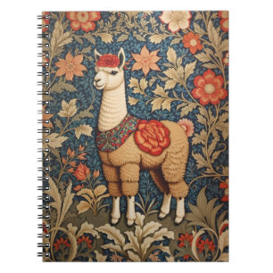 Cuaderno Elegante Vintage Alpaca William Morris Inspirado