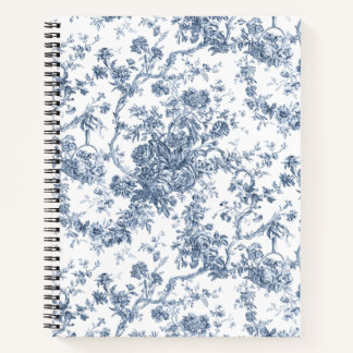 Cuaderno Elegante Vintage francés grabado en toile floral-a