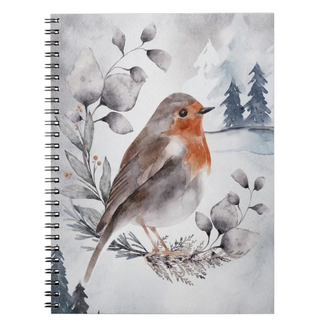 Cuaderno Elegante Watercolor Winter (Frente)