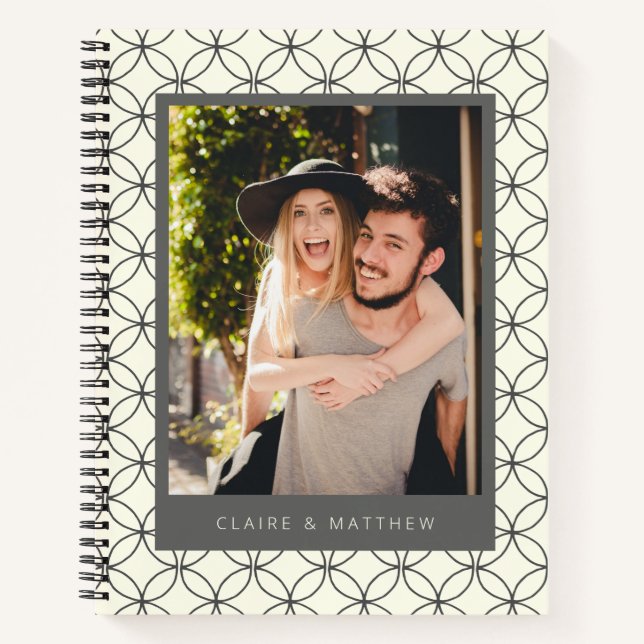 Cuaderno Elegante y elegante foto de Personalizado de arte  (Anverso)