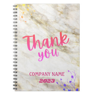Cuaderno Elegante y funcional nombre personalizado mármol b