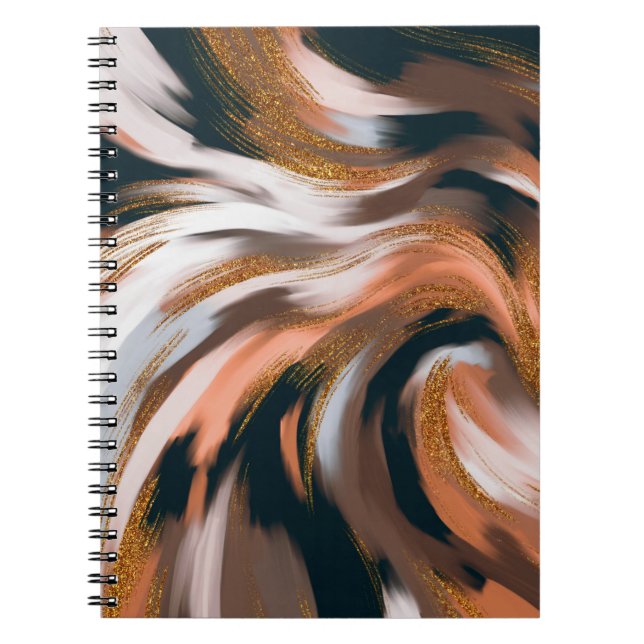 Cuaderno Elegante y glamuroso estilo. Paleta de color natur (Frente)