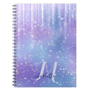 Cuaderno Elegante y glitzy Purple Sparkle