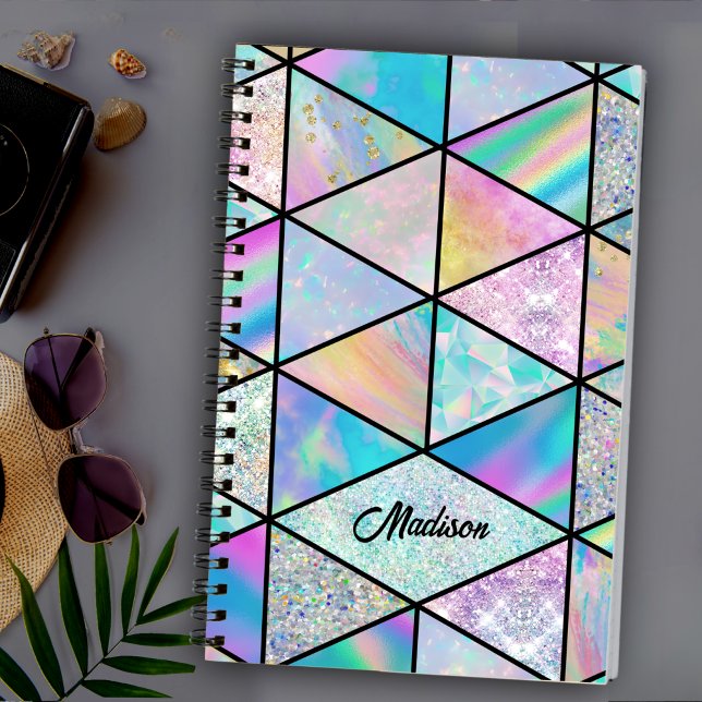 Cuaderno Elegante y holográfico colorido (Subido por el creador)