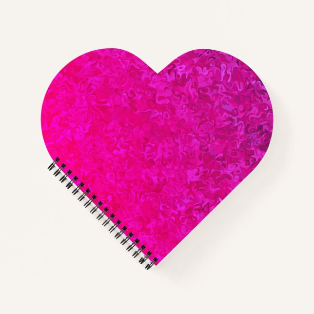 Cuaderno Elegante y moderno gradiente abstracto rosa fuschi (Anverso)