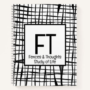 Cuaderno Elegante y personalizado arte de la línea abstract